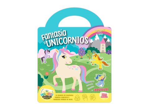 Libro con stickers de Fantasía y unicornios Imagiland