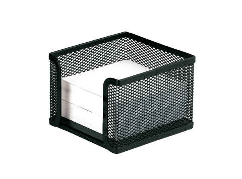 Porta notas en metal calado Plus Office B8701A color negro