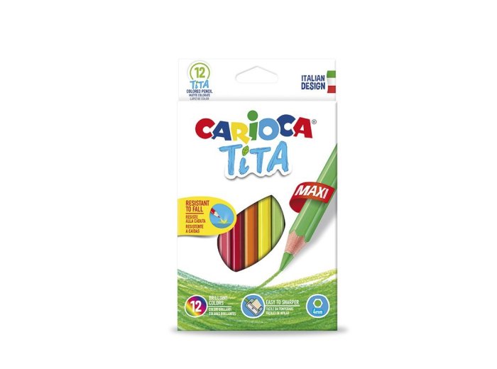 Lápices de colores Carioca Tita Maxi 12 colores
