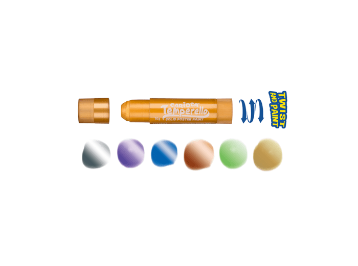 Témperas metalizada Carioca Temperello 6 colores