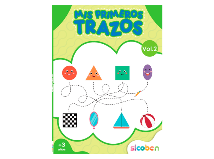 Libro "Mis primeros trazos Vol. 2" Sicoben