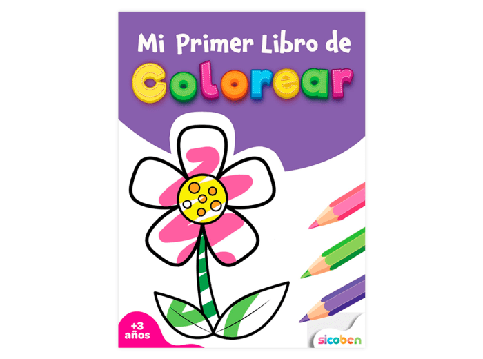 Mi primer libro de colorear: Flor Sicoben