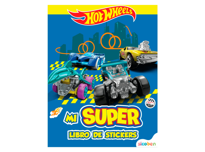Super libro de stickers: Hot Wheels Sicoben