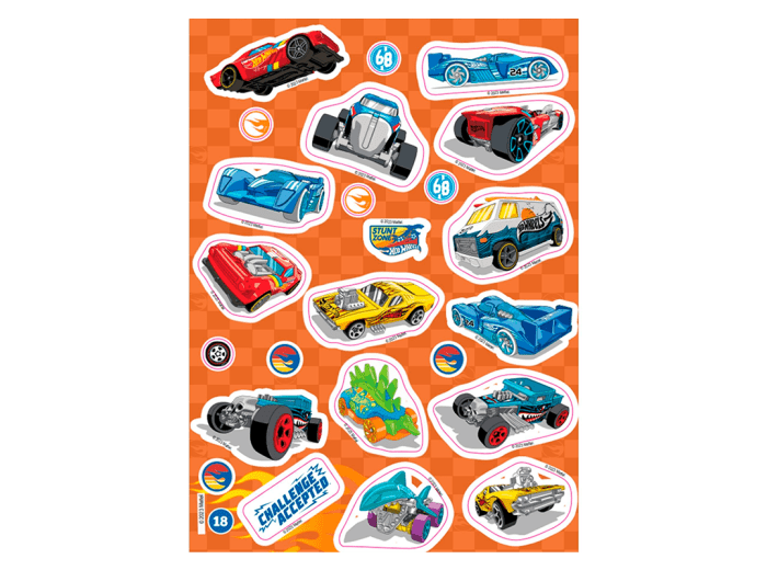 Super libro de stickers: Hot Wheels Sicoben