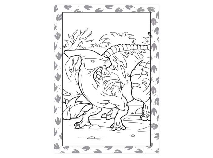 Libro "Colorea con dinosaurio - Verde" Sicoben