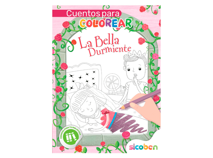 Libro "Cuentos para colorear: La bella durmiente" Sicoben