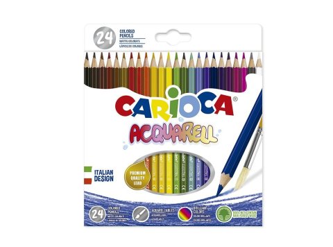 Lápices acuarelables Carioca Acquarell 24 colores