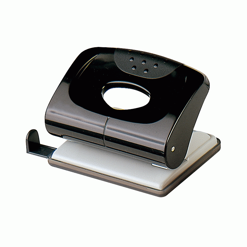 Perforadora Plus Office 170 mediana negro