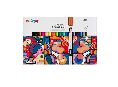 Marcadores finos Carioca Plus Prisma 18 unidades