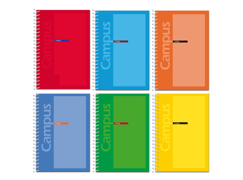 Libreta rayada Campus tapa flexible 80 hojas 10 unidades