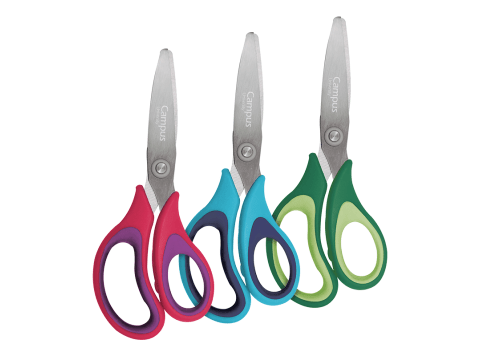 Tijera escolar acero inoxidable Plus Office 14,5 cms