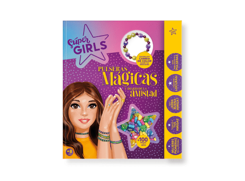 Pulseras mágicas y diario de la amistad Super girls Imagiland