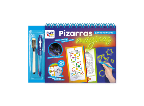 Pizarra luminosa mágica con Juegos de ingenio Imagiland
