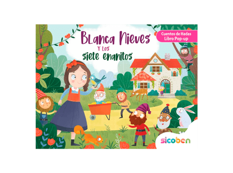 Libro Pop Up "Blancanieves y los siete enanitos" Sicoben