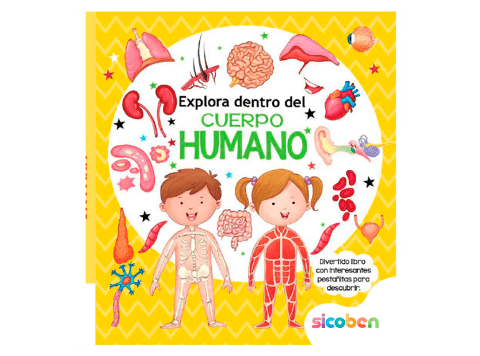 Libro "Pestañitas curiosas: El cuerpo humano" Sicoben