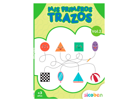 Libro "Mis primeros trazos Vol. 2" Sicoben