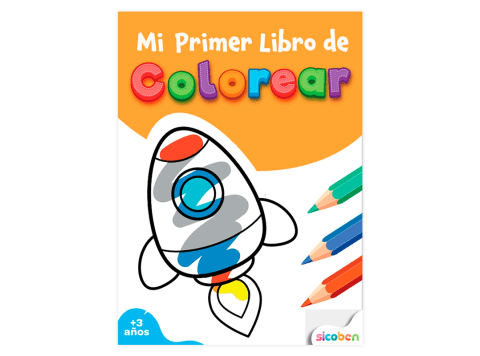 Mi primer libro de colorear: Cohete Sicoben