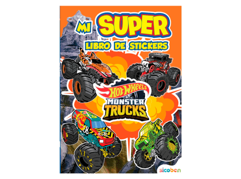 Super libro de stickers: Hot Wheels Sicoben