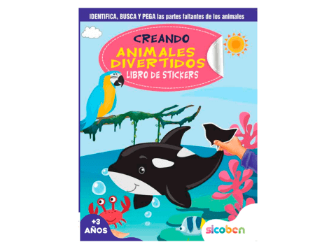 Libro "Animales divertidos: Ballena" Sicoben