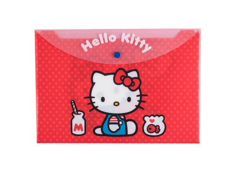 Sobre con botón Hello kitty Mooving A4