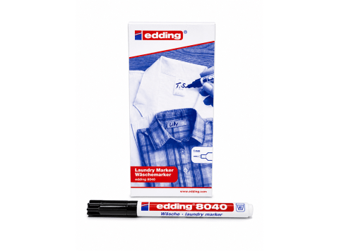 Marcador para Ropa resistente al agua Edding 8040 color negro 1.0 mm