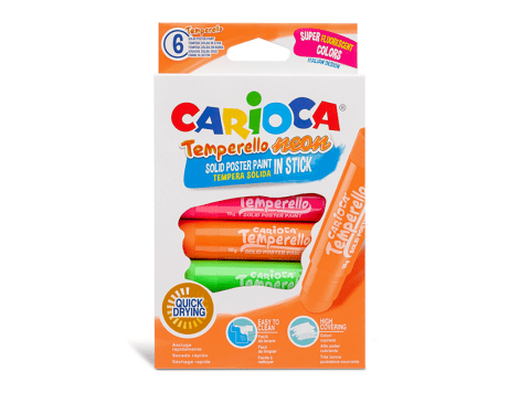 Témperas neón Carioca Temperello 6 colores