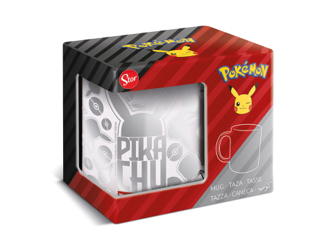 Taza de cerámica Pokemon en caja para regalo 325 ml