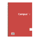 Cuaderno Campus University Tapa flexible rayado A5 con espiral 80 hojas 60 grs Paquete x 6