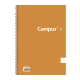 Cuaderno Campus University Tapa flexible rayado A5 con espiral 80 hojas 60 grs Paquete x 6